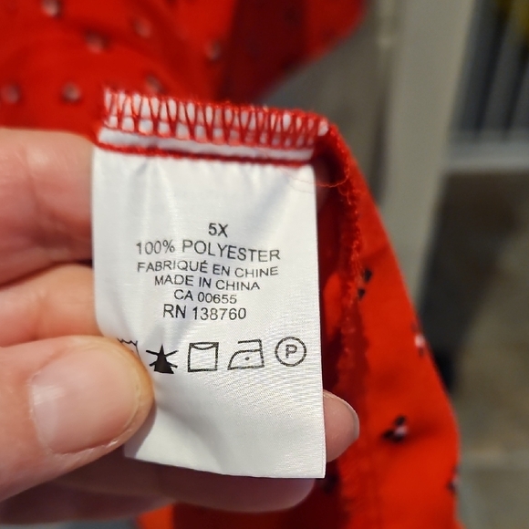 Penningtons Red Tunic with Pattern - Picture 5 of 7